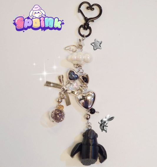 Spoink Collector’s Drop – Gothic Moon Jiggly Keychain (Wednesday Inspired) - Spoink SG