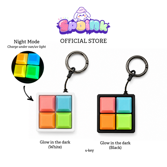 Glow in the Dark 4-Key Set